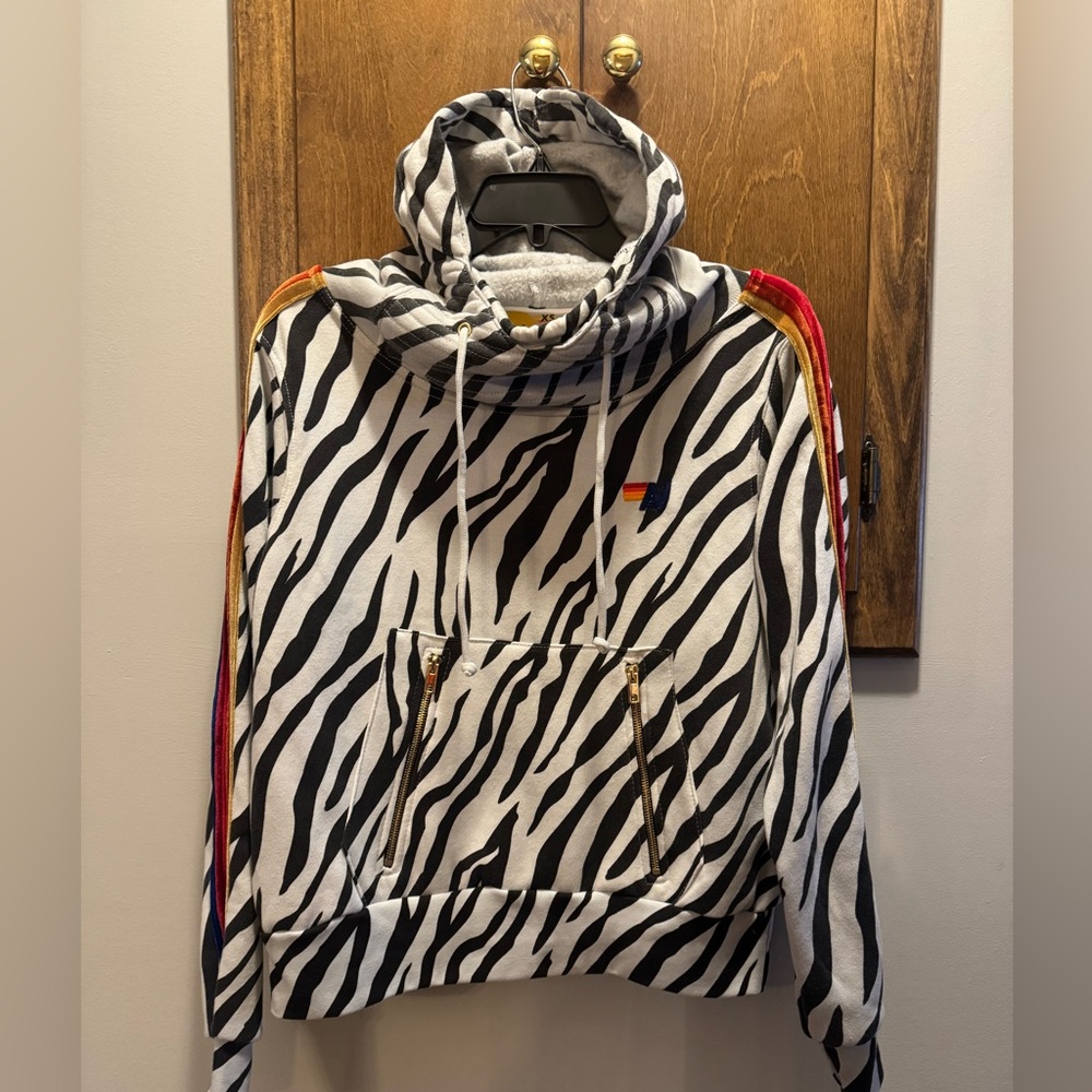 Aviator Nation zebra ninja Hoodie - Picture 2 of 7